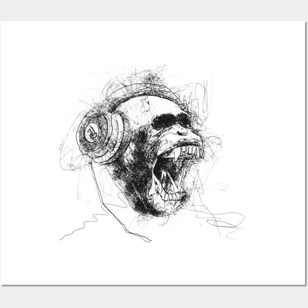 dj monkey Wall Art by FerMinem